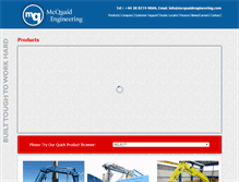 Tablet Screenshot of mcquaidengineering.com